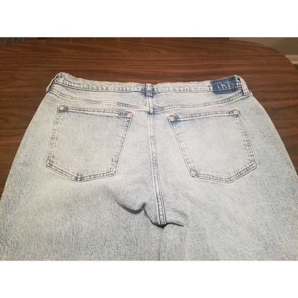 Abercrombie & Fitch The 90s Baggy Low Rise Jeans 34/18R Button Fly Denim New - Picture 4 of 5